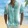 Men's Palm Leaf Tropical Plants Hawaiian Shirt Short Sleeve Hawaiian Vacation Holiday Summer Spring