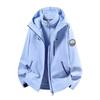 Men Women 3-in-1 Waterproof Windproof Hiking Jacket With Fleece Inner Layer Winter Outdoor Mountaineering