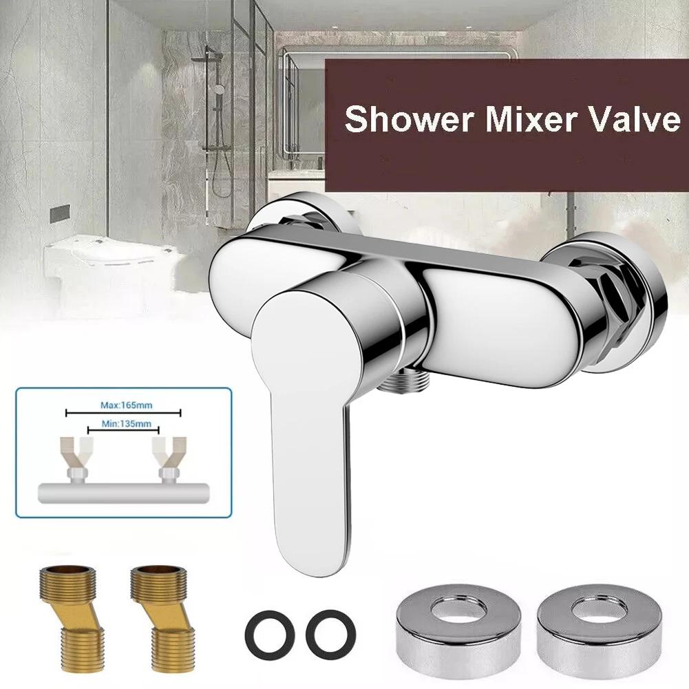 Elegant Shower Zinc Alloy Faucet Bathroom Faucet Abrasion Resistant Cartridge Compact Size Elegant Bathroom Decor