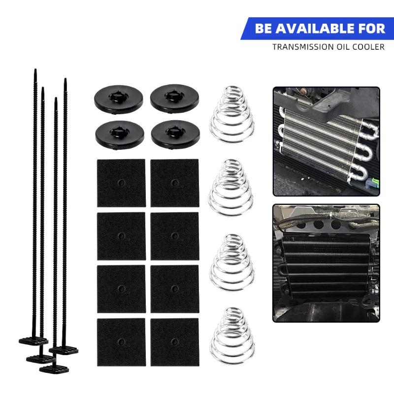 Electric Radiator Fan Tie Strap Mounting Kit Zip Ties Straps Tabs Springs For Car Air Conditioning Radiator Fan Accessories