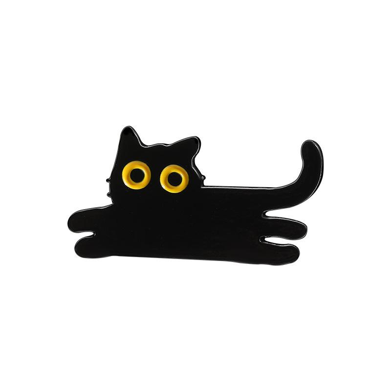 Japanese Cartoon Black Cat Series Alloy Brooch Metal Badge Lapel Pins Badges On Backpack Pines