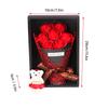 7 Soap Rose Flower Gift Box Bouquet Stuffed Bear Valentine S Day Gift for Birthday Party Anniversary