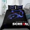 Duvet Cover Set Scream Horror Night Linen Bedding Set Single Double student dormitories Soft Microfiber 2/3pcs set Music Fan