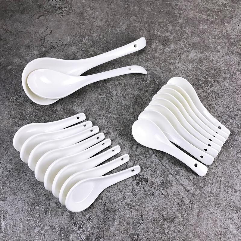 Ceramic Small Soup Spoons