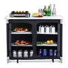 Folding Outdoor Kitchen Cupboard Storage Shelf Table