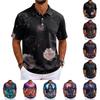 Herren Halloween Kurzarm T-Shirt Lockerer Schnitt Lässig für Feiertagsparty Feiern