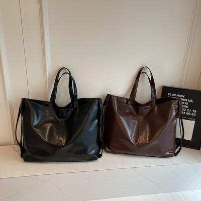 Lazy Texture Large Capacity Tote Bag Simple Underarm Bag Fashionable Commuter Large Bag Shoulder Women's Bag