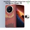 Genuine Aramid Carbon Fiber For Magsafe Case For Honor Magic V6 V5 Woven Starry Sky Moon Magnetic Hinge Hard Armor Back Cover