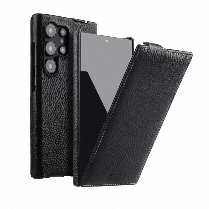 Melkco Premium Cowhide Vertical Pouch Flip