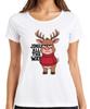 Jingle All The Way Funny Reindeer Christmas Sarcastic Retro Ladies TShirt