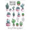 Iron-on Transfer - KI-SIGN - Hot Fix Cactus - Green - 29.7x21 Cm - Easy To Apply