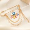 Broche Épingle de Sûreté Dorée pour Femmes Clips pour Pulls Châles Chaîne de Col Broche Bijoux pour Couvertures Robes Cardigans Artisanat