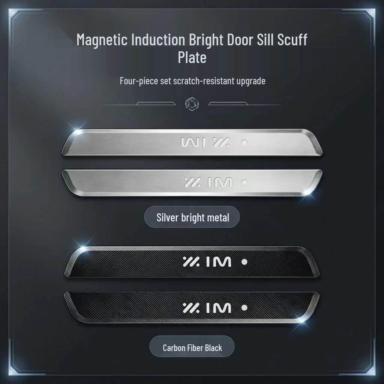 

Universal Magnetic Induction Strips for 26 IM LS8 Models, Magnetic Battery, Welcome Pedal White Titanium Brushed