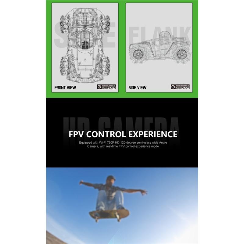 RC Car 1:20 With Video 2.4G WIFI FPV HD Camera Car 360° Rotation Stunt Camera Car Kids boy toys