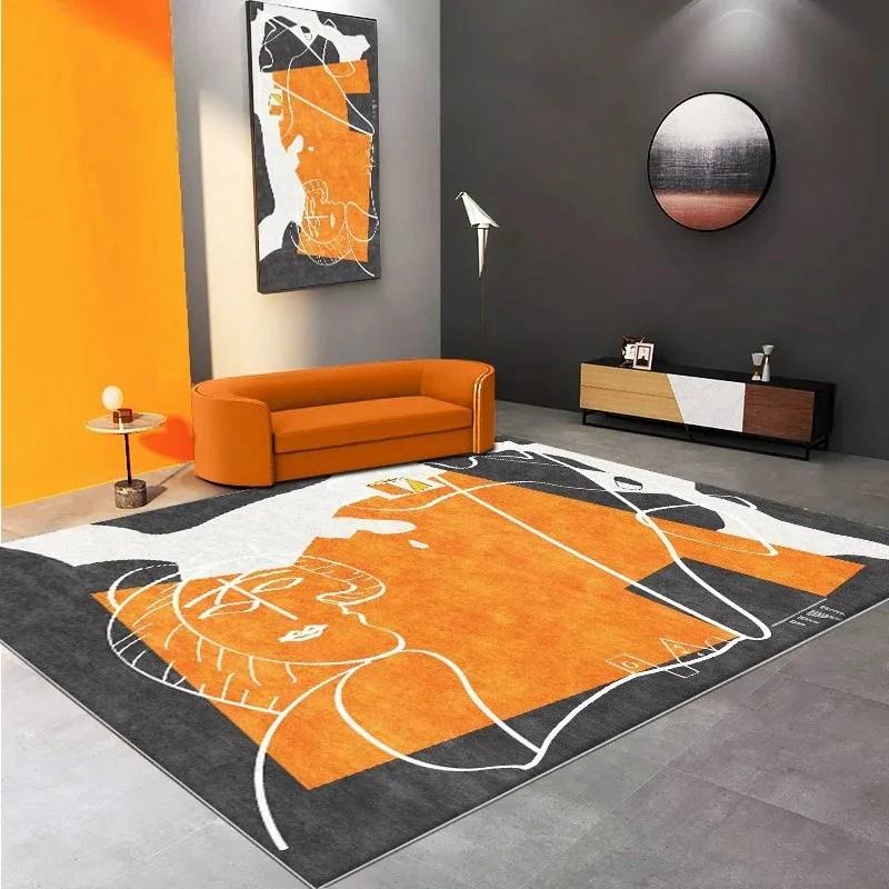 Modern Light Luxury Carpets Nordic Bedroom Carpet Large Area Living Room Decor Floor Mat Home Study Lounge Minimalist Style Rug