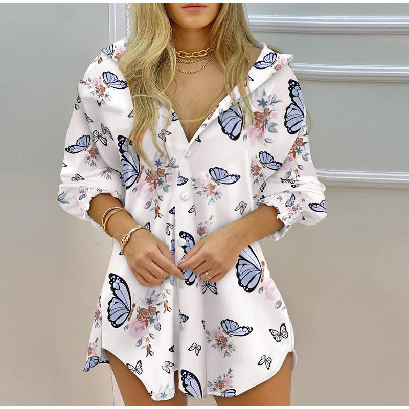 

Striped Print Women s Shirt Off Shoulder Slash Neck Button Long Sleeve Autumn Blouses And Shirts Female Dress V-neck Casual Top L білий