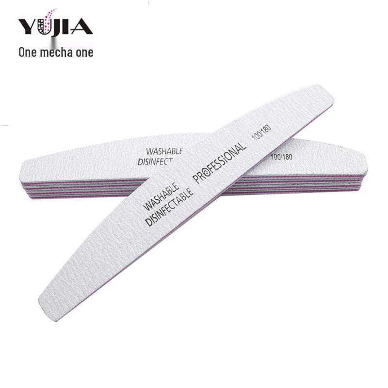 Professional Half-Moon Washable Nail File 100/180 Buffing Strip, In Stock