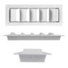 Universal Boat Ventilation System Cover Watertight Construction Ventilation Louver Case Plastic Vent Cover for Boats