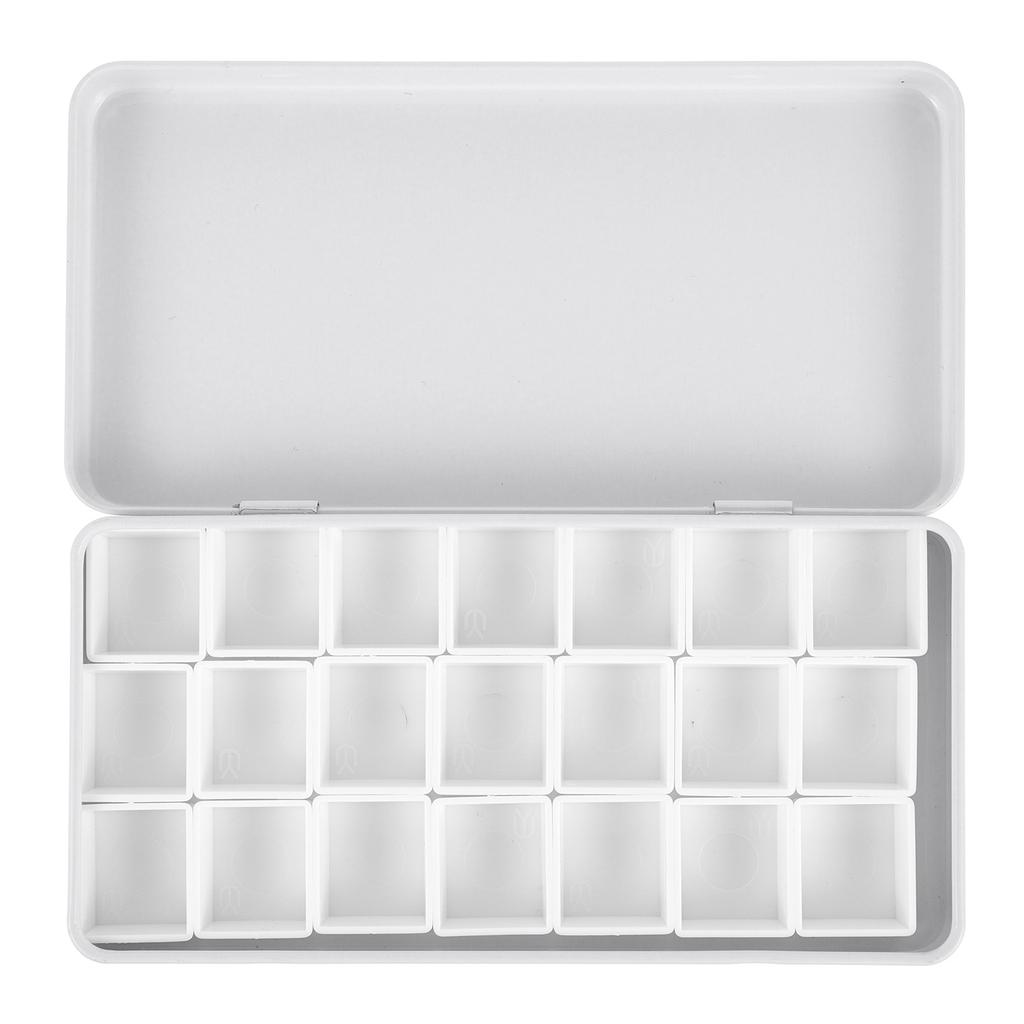 12/21/24/45 Grids Empty Watercolor Paint Grid Pans Acrylic Oil Paints Tray Iron Storage Box Artists Palette Art Supplies Carry 