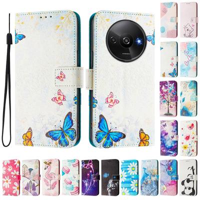 Husa din piele pictată de lux de la familia Fluturelui Husă portofel din piele PU stil carte pentru Xiaomi 5X 6X 11,Redmi 6 7 8 9 10 12,Redmi Note 9 10 11 12...