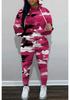 Autumn And Winter Women'S New Hooded Sweater Sports Suit Casual Design Colorful + Printing