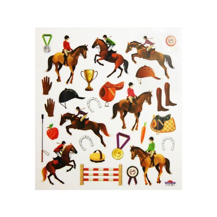 Aufkleber - GLOBAL GIFT - Reitwettbewerb - Mehrfarbig - PVC - Exklusives Design