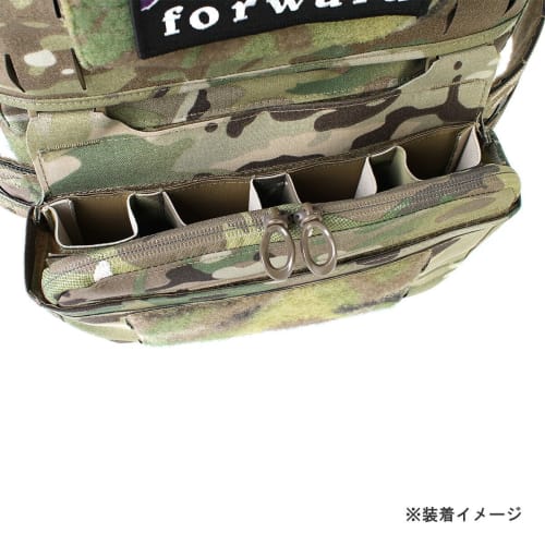 PEW Tactical FC Style Turnover Quad SMG Magazine Pouch, Large, Coyote Brown