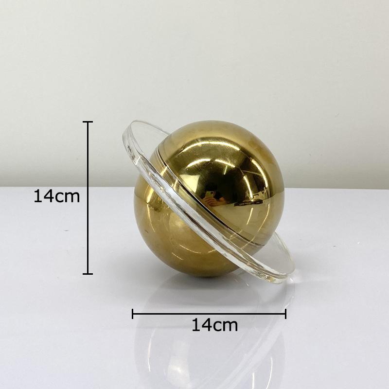 Creative Crystal Planet Geometric Crystal Ball Ornaments Desk Decoration Modern Crafts Abstract Artwork Room Aesthetic Decor