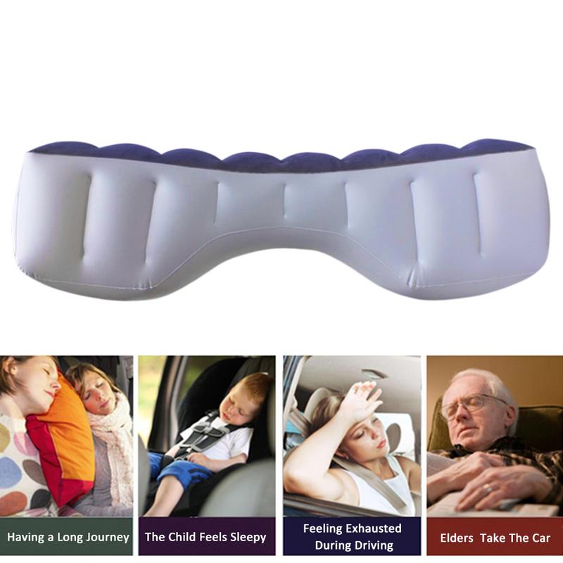 Inflatable Car Gap Pad Auto Traveling Air Bed Cushion With Storage Bag Vehicle Back Seat Gap Sleeping Mattress Vehicle Supplies