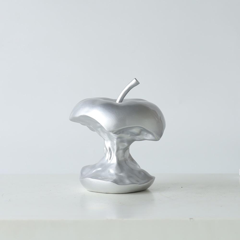 European Resin Apple Sculpture Artificial Fruit Ornament Delicate Living Room Wine Cabinet Office Apple Ornament Home Decoration