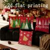 Wohndekoration Weihnachtsbäume & Schneeflocken Kissenbezüge Muster Kissenbezug Geeignet für Sofa Schlafzimmer Auto Kissenbezug