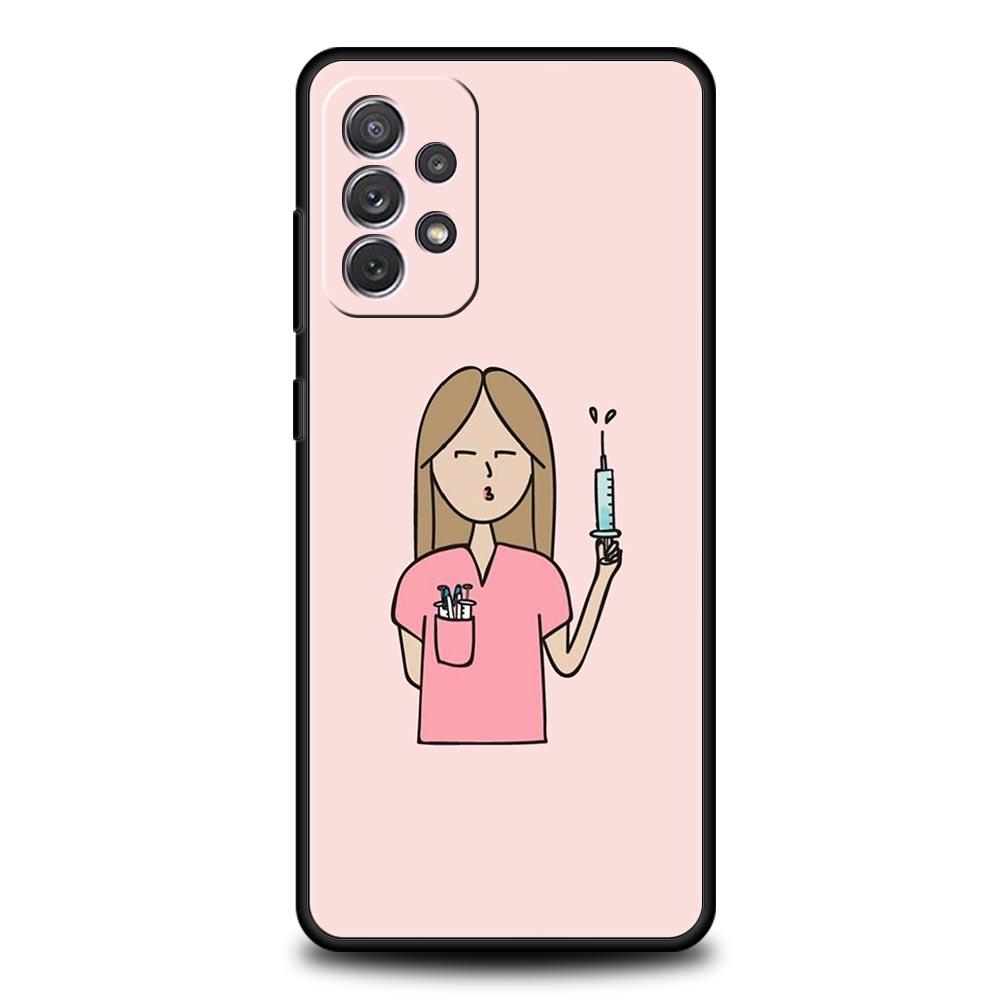 Phone Case For Samsung Galaxy A15 A13 A51 A71 A41 A31 A21S A03S A05 A35 A55 A23 A25 A33 A53 A73 5G Cover Doctor Nurse Medical