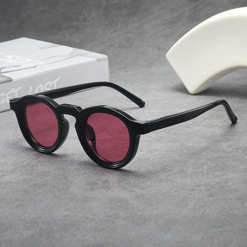 Round Small-Frame Premium Unisex Sunglasses Fashionable Uv Protection Shades