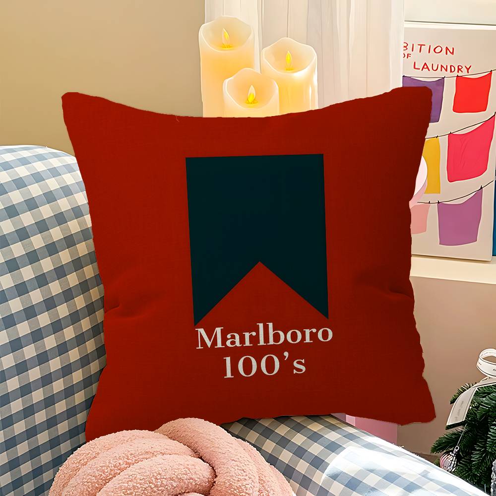 Retro MMarlboroSS Cushion Cover Car Throw Pillow Case For Sofa Car Christmas Gift Xcm Xcm
