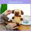 Cartoon Plush Puppy Pendant With Soft Short Pile For Kids And Gift Decor