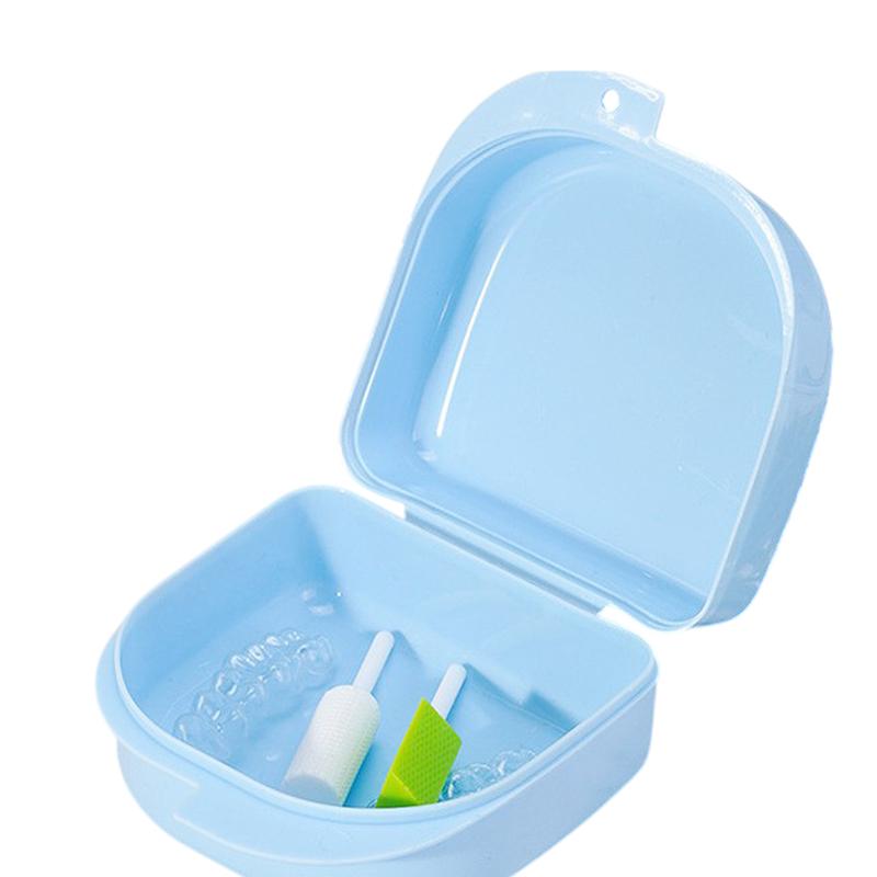 1Pcs Colorful Dental Braces Retainer Case Denture Tray Box Vent Holes Mouth Guard Aligner Braces Denture Box