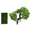 Easy Maintenance Artificial Flower Mini Bonsai Plastic Plant Realistic Design