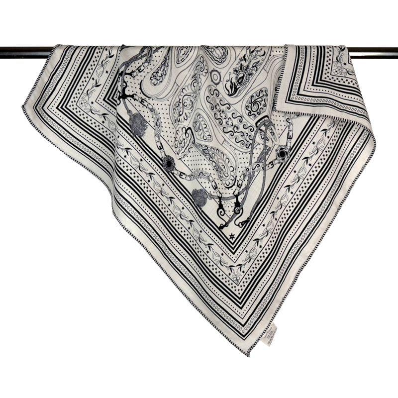 Шелковый Шерстяной Квадратный Шарф - Двусторонний Зимний Шарф из Шелка Тутового Шелкопряда и Шерсти