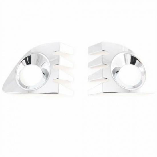 Chrome 2X Front Fog Lamp Light Cover Trim For Toyota Corolla Cross 2020-2022