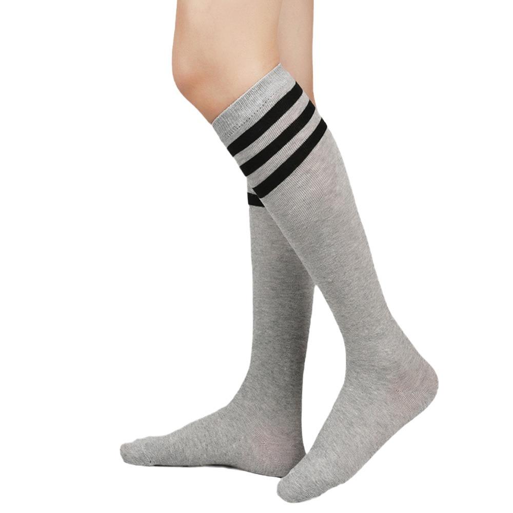 Black White Striped Long Socks Women Sexy Over Knee Thigh High Socks Over The Knee Stockings Ladies Girls Warm Long Tube Socks