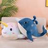 30/50cm Whale Plush Toy Fluffy PP Cotton Lovely Animal Doll Plushies