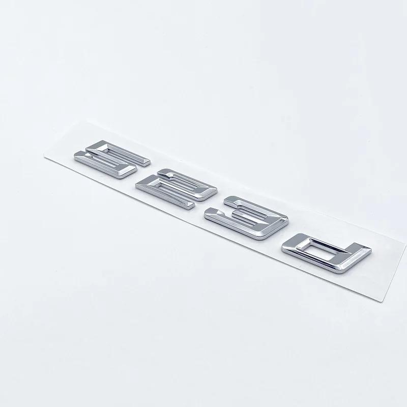 3D New Font Numbers Letters for BMW 5Series E39 E60 E61 F10 F1 520d 523d 525d 530d 535d 540d ABS Emblem G30 Car Trunk Sticker