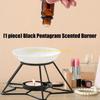 92MF Stylish Wax Melt Essential Oil Burners with Metal Star Base Rack Tealight Holder