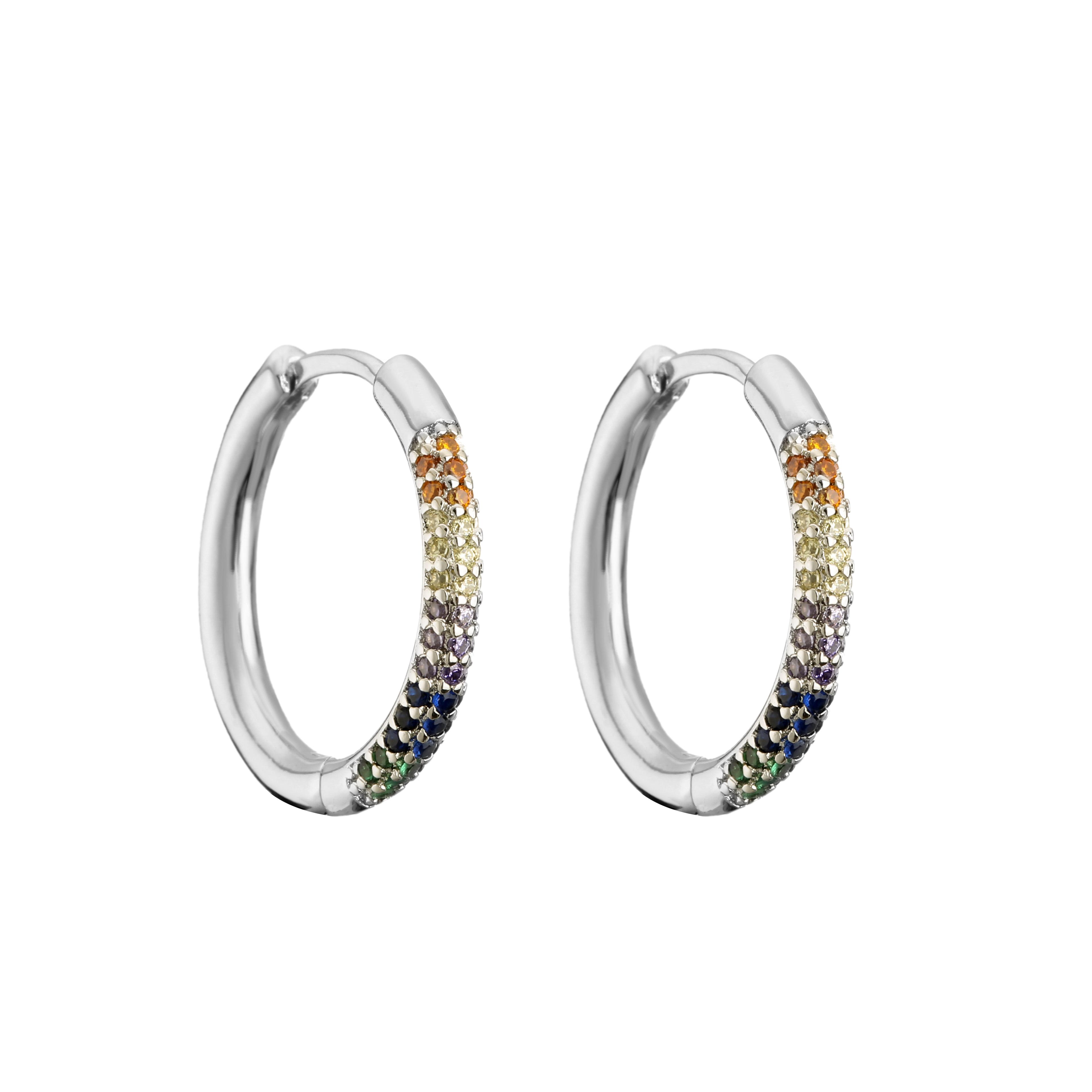 

HECHENG,1 pair,20mm Hoop Earring,Zircon Crystal Huggies Women Fashion Zircon,Piercing Earrings,Wholesale Gift 1 Pair