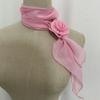 Detachable Silk Scarf Thin Floral Chiffon Scarves Fashion Neck Cover  For Women Lady Girls Female