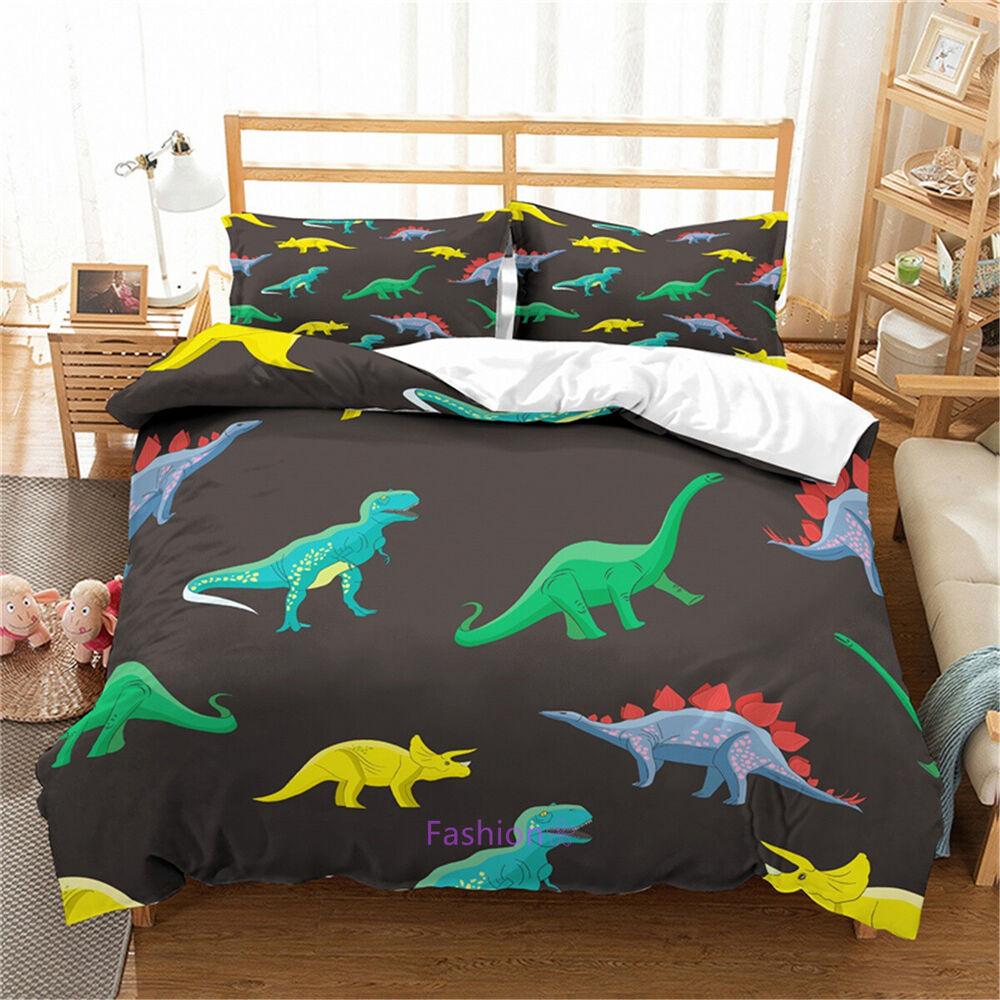 Dinosaur Single/Double/Queen/King Bed Quilt/Doona/Duvet Cover Set Pillowcase