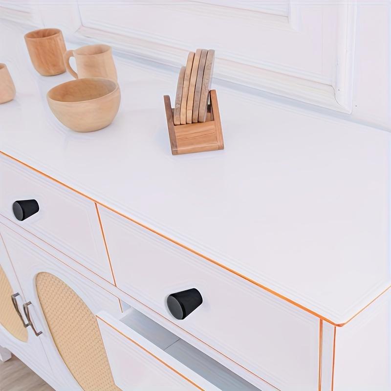 10pcs Black Cabinet Knobs,Cylindrical Pulls Hardware,Dresser Drawer Pulls,Bathroom Closet Hardware with Screws