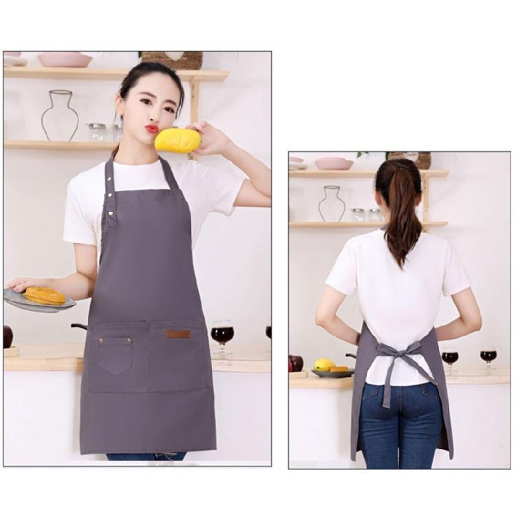 Oil Resistant Quick Clean Apron Adjustable Triple Button Design For Kitchen Gardening And DIY