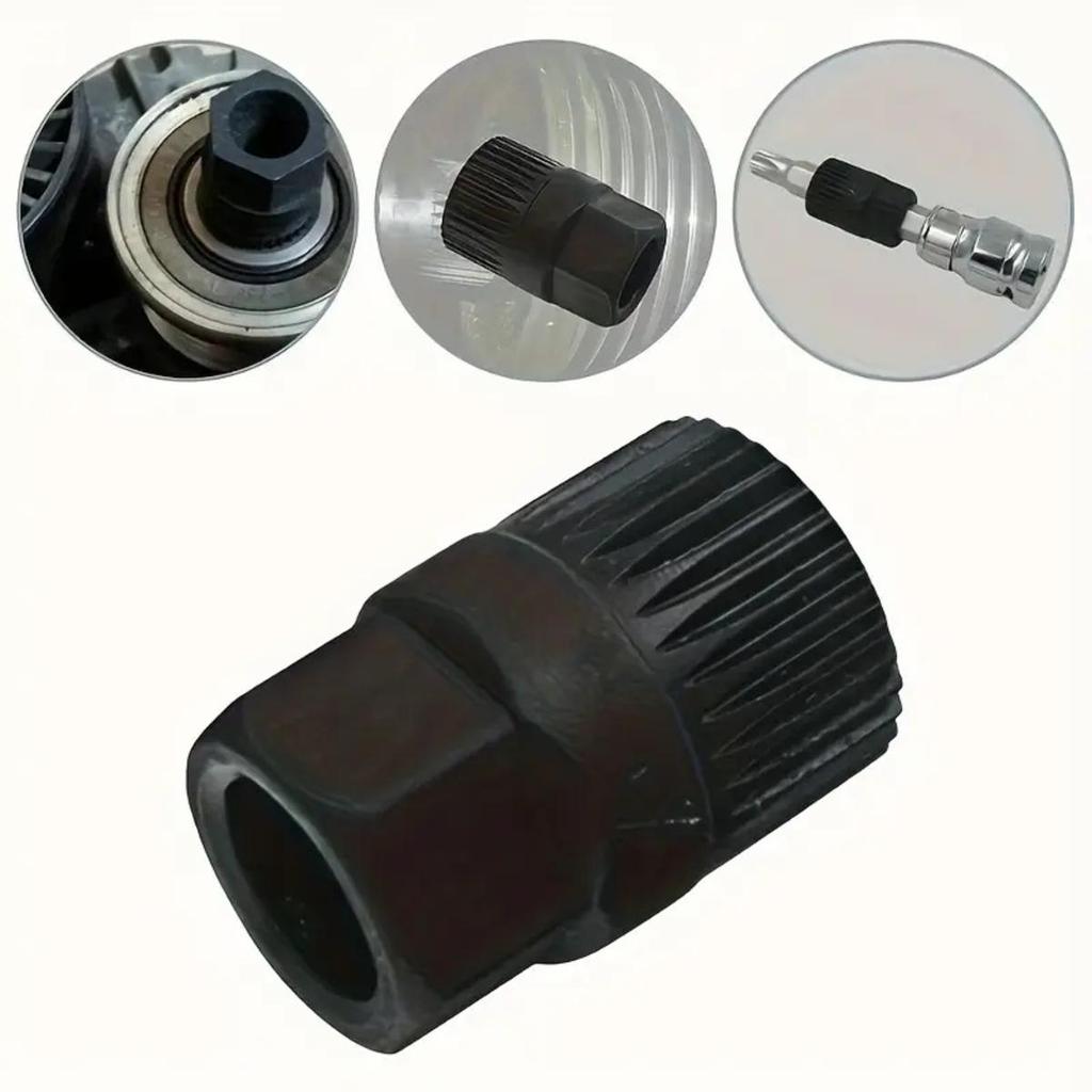 33 Teeth Hexagon Generator Pulley Removal Tool Alternator Clutch Free Wheel Pulley Disassembly Tool Accessories