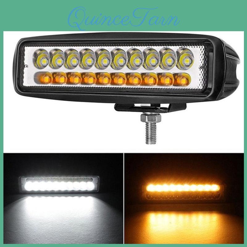 1x 6 Top Car "60w Led Offroad Waterproof Work Light Bar White And Amber